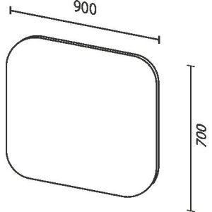 Зеркало Sanvit Асти 90