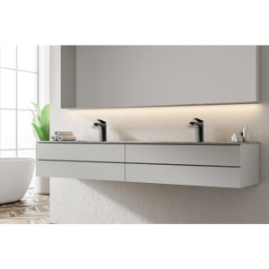 Смеситель для раковины Lemark Bronx LM3737BL черный