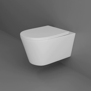 Унитаз подвесной с сиденьем микролифт Aquatek Оберон AQ1363W-00 безободковый