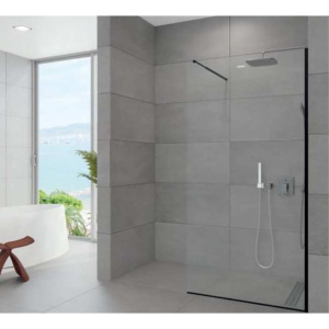 Купить Душевая перегородка Artemis Akabe 571 6.940.006.0571.110.10.91 110x200, профиль черный в Москве с доставкой Душевая перегородка Artemis Akabe 571 6.940.006.0571.110.10.91 110x200, профиль черный