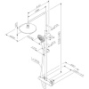 Душевая стойка AM.PM Like F0780422 черная