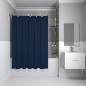 Купить Штора для ванной IDDIS Base BS04P18i11 180х200, синяя в Москве с доставкой Штора для ванной IDDIS Base BS04P18i11 180х200, синяя