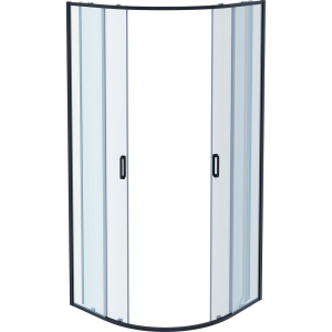 Душевой уголок Акватек AQ ARI RO 09020BL 90х90 см, черный матовый профиль
