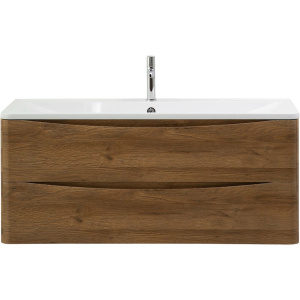 Купить Тумба с раковиной BelBagno Acqua 120 подвесная, rovere rustico, белая глянцевая раковина в Москве с доставкой Тумба с раковиной BelBagno Acqua 120 подвесная, rovere rustico, белая глянцевая раковина