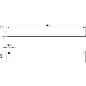Полотенцедержатель Nofer Corinto 16920.40.N, 40 см, черный + Салфетки Nofer OC-1-33 100 шт