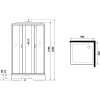 Душевая кабина Niagara Classic NG-1108-14 90х90 см
