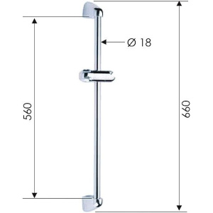 Купить Душевая штанга Remer 314 в Москве с доставкой Душевая штанга Remer 314