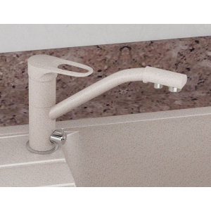 Смеситель для кухни Ulgran U-010 -302 песочный