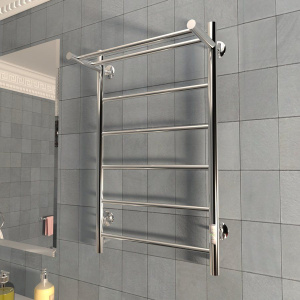 Полотенцесушитель электрический Тругор Аспект ПЭК СП1П 80x50, с полкой