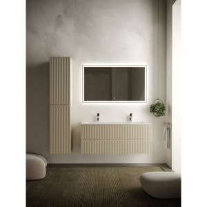 Тумба с раковиной Sancos Snob R 120 см, beige soft, раковина CN7016