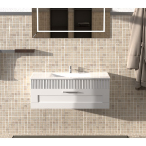 Тумба с раковиной Sanvit Турин 1 100, белая