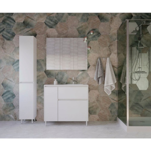 Мебель для ванной Style Line Барселона 90 Люкс Plus R, с бельевой корзиной