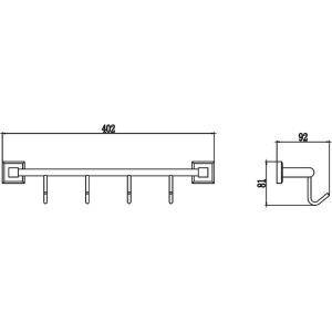 Купить Крючок Savol 95 S-009574 40 см в Москве с доставкой Крючок Savol 95 S-009574 40 см