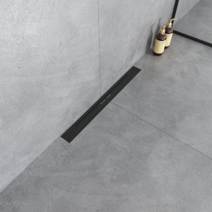 Душевой трап (лоток) Boheme Premium Trendy 60 см, черный