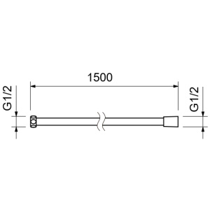 Купить Душевой шланг Aquatek 150 AQ2105BGM оружейная сталь в Москве с доставкой Душевой шланг Aquatek 150 AQ2105BGM оружейная сталь
