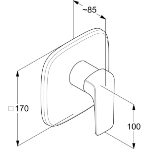 Смеситель для душа Kludi Ameo 416550575