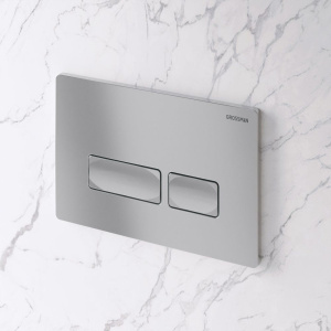 Кнопка смыва Grossman Pragma хром матовая