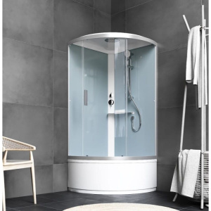 Купить Душевая кабина AM.PM X-Joy W88C-401A-090WT с крышей, белый в Москве с доставкой Душевая кабина AM.PM X-Joy W88C-401A-090WT с крышей, белый