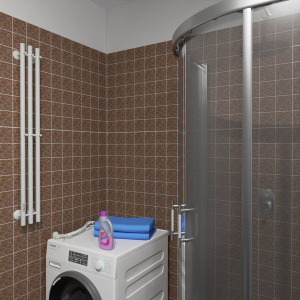 Купить Полотенцесушитель электрический Маргроид Inaro 120х12 L, с крючками, белый матовый в Москве с доставкой Полотенцесушитель электрический Маргроид Inaro 120х12 L, с крючками, белый матовый