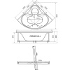 Акриловая ванна Triton Сабина Экстра 160x160 см, угловая, с каркасом, четверть круга
