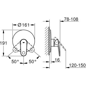 Смеситель для душа Grohe Europlus II 19537002