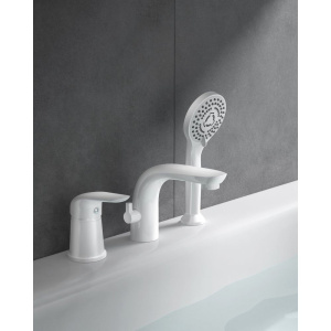 Смеситель на борт ванны Orange Otto M22-333w белый