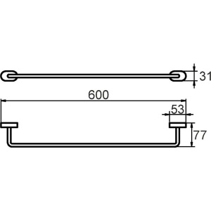 Купить Полотенцедержатель Milardo Solomon SOLSM10M49 в Москве с доставкой Полотенцедержатель Milardo Solomon SOLSM10M49