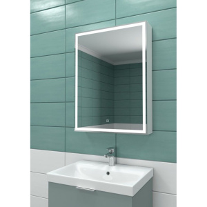 Купить Зеркало-шкаф Art&Max Techno R 55 с подсветкой, белое в Москве с доставкой Зеркало-шкаф Art&Max Techno R 55 с подсветкой, белое