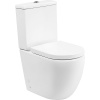 Унитаз-компакт BelBagno Amanda BB051CPR безободковый, крышка BB865SC с микролифтом, бачок BB051T