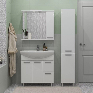 Зеркало SanStar Аура 80 белое