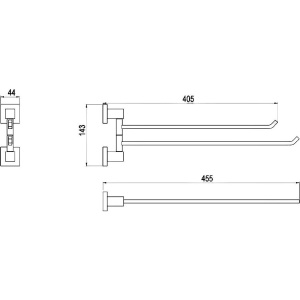 Купить Полотенцедержатель Timo Selene 10059/00 chrome в Москве с доставкой Полотенцедержатель Timo Selene 10059/00 chrome