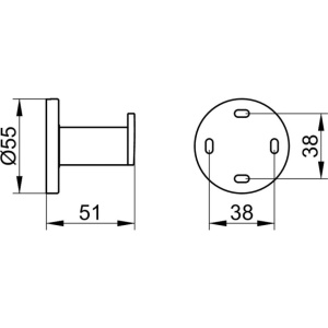 Крючок для ванной Keuco Plan 14914010000 хром