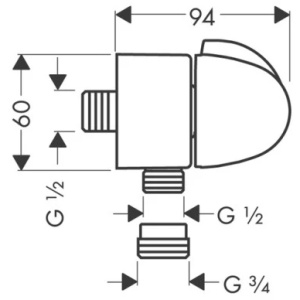 Купить Шланговое подключение Hansgrohe Fixfit Stop 27452000 хром в Москве с доставкой Шланговое подключение Hansgrohe Fixfit Stop 27452000 хром
