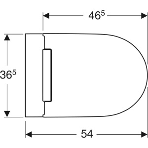 Купить Унитаз подвесной с сиденьем микролифт Geberit One 500.202.01.1 безободковый в Москве с доставкой Унитаз подвесной с сиденьем микролифт Geberit One 500.202.01.1 безободковый