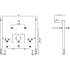 Комплект Биде Ceramicanova Metric CN3008 + Инсталляция STWORKI 540201
