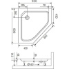 Поддон для душа RGW Style TR 90x90 с сифоном