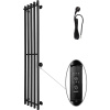 Полотенцесушитель электрический Маргроид Inaro 150х24 R, с крючками, черный матовый