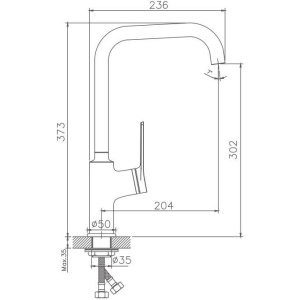 Смеситель для кухни Haiba HB572 HB70572