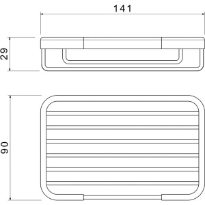 Мыльница Aquatek AQ4946BG шлифованное золото