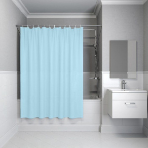 Штора для ванной IDDIS Promo P07PE18i11 200х180, голубая