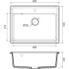 Мойка кухонная GranFest Level LV-660 черная