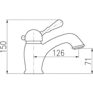 Смеситель для раковины Rav Slezak Labe L526.5CMATC черный матовый, хром