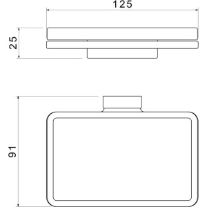 Мыльница Timo Torne 43022/03 черный матовый