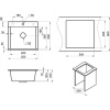 Мойка кухонная Granula Estetica 5201, алюминиум