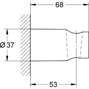 Купить Настенный держатель Grohe Tempesta Cosmopolitan New Tempesta Cosmopolitan 27594000 в Москве с доставкой Настенный держатель Grohe Tempesta Cosmopolitan New Tempesta Cosmopolitan 27594000