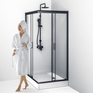 Душевой уголок AM.PM Gem W90G-404-120290-BT 120x90, профиль черный