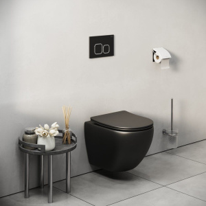 Кнопка смыва Grossman Cosmo черная матовая