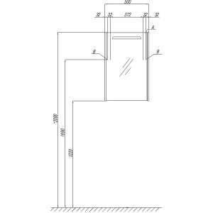 Зеркальный шкаф Aquaton Сильва 50 1A215502SIW6L дуб фьорд