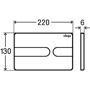 Кнопка смыва Viega Prevista 773151 белая