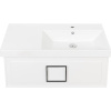 Тумба с раковиной La Fenice Cubo 90 R, белая, ручка черная